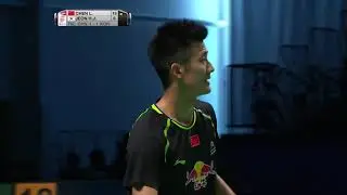 【1080p50帧】游刃有余！2017苏迪曼杯 谌龙 vs 全奕陈 精彩瞬间