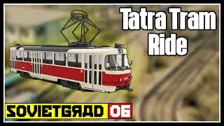 Cinematic First Person Tatra T3 Tram Ride - #06 Soviet Cities Skylines