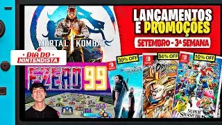 FINALMENTE CHEGOU O DIA DO NINTENDISTA! Com Promos, MK1! | Lançamentos e Promoções Switch Setembro 3