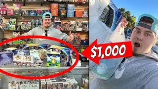I Spent $1,000 On Pokemon Cards At A SECRET SHOP! (NO BUDGET)