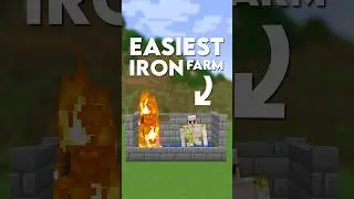 Minecraft Easiest IRON Farm (Iron Farm Tutorial) | 