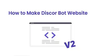 How to make a discord bot website [Bot site v2]