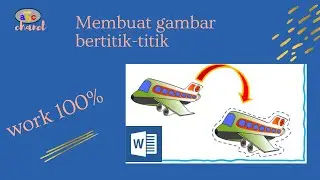 Cara membuat gambar dikelilingi garis putus putus