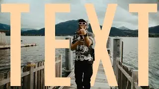 Title behind subject Davinci Resolve
