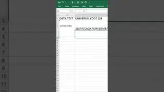 Encoding Barcode Data In Excel