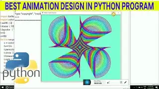 BEST ANIMATION IN PYTHON PROGRAM | Amazing Animation in Python Language | Learn Python Programming