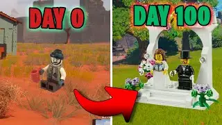 I spent 100 days in Lego Fortnite (AND GOT MARRIED)