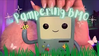 Pampering BMO!!🤖✨(face, head, and back massage!)🙂‍↔️🎀