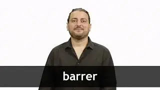 How to pronounce BARRER in French