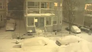 Time-Lapse Nemo impresionante de acumulación de nieve de la tormenta invernal (8/2 al 9/2/2013)