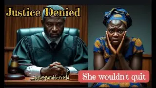 Jesus Parable Series 1: Unjust judge & Widow. Modern twist.