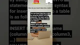 How do you insert data into a Table? 