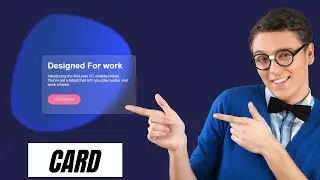 How to Create Glassmorphism Card Effects with HTML CSS | Tutorial