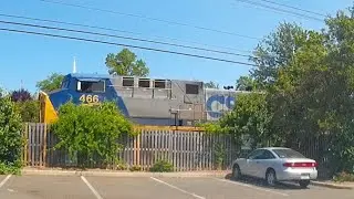 CSX M434 with tagged up subway cars on dashcam #dashcam #csxtransportation