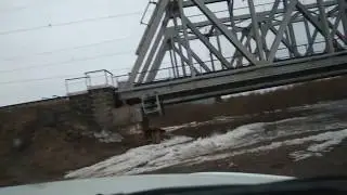 Маганск 7 апреля под мостом