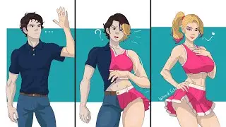 The Cheerleader Within | TG TF Comic Dub 270