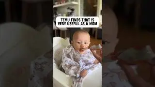 This temu finds made my life easier as a mom. No more mess while feeding our five month old. #temu