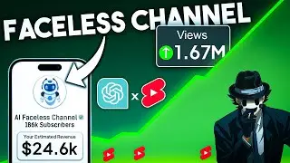 How I made a Faceless Youtube Shorts Channel only by using AI