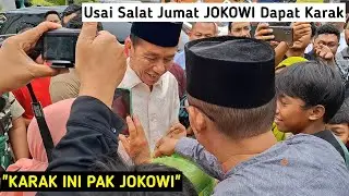 Jokowi Kaget Dapat Karak Dari Warga, Usai Salat Jumat