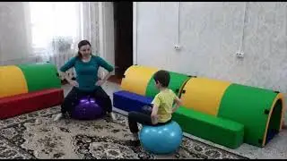 Зарядка на фитболе для детей