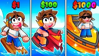 Barco de $1 VS Barco de $1.000.000 no Roblox!