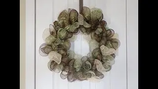 Very Easy Fall Wreath Using Dollar Tree Products - Fall Home Decor