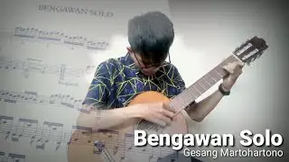 Bengawan Solo - Gesang Martohartono - Solo Gitar oleh Ignasius Rivaldo