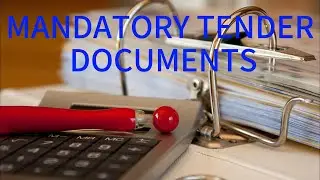 TENDERS AND TENDERING MANDATORY DOCUMENTS 