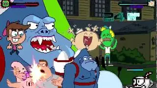 Mugen Request Team Bubble vs Team Cuphead