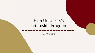 Elon University's Internship Program