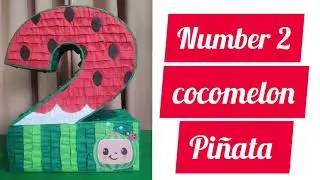 Number 2 cocomelon piñata | idea how to make | número 2 cocomelon piñata