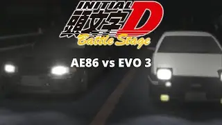 Initial D Battle Stage AE86 vs EVO 3 [CE9A] (Round 1) (CC)