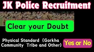 JK Police Constable Form Submission Big Doubt Clear JKSSB 2024
