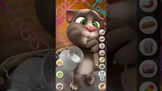 Talking Tom drinking Powerful water 🤯🔥😳 #shorts #mytalkingtom2 #memes