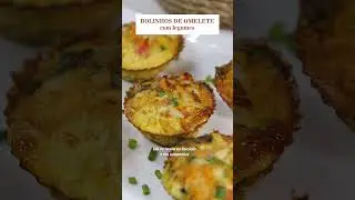 BOLINHOS DE OMELETE com legumes #shorts #receitasfit