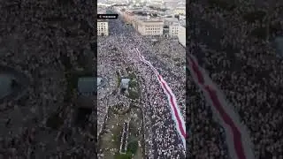 Чатыры гады таму прайшлі самыя масавыя акцыі пратэсту ў Беларусі 🤍❤️🤍 #беларусь #пратэсты