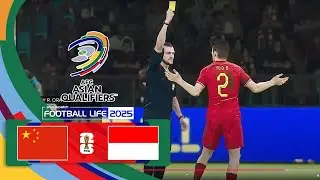 China vs Indonesia | Worldcup Qualifier 2026 | Gameplay Simulasi PES 2024 [60 FPS]