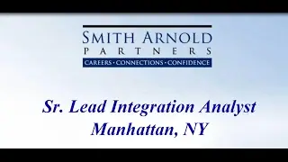 Sr. Lead Integration Analyst (CLOSED) | Smith Arnold Partners