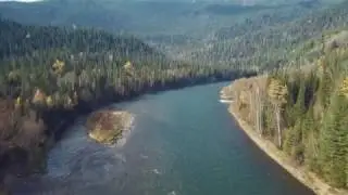 Золотая осень на р. Кантегир. Горные реки Сибири