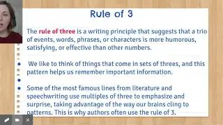 The Rule of 3 in writing