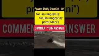Python Daily Question - 101 