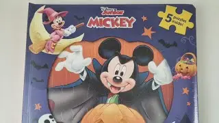 Disney Junior Mickey Halloween Jigsaw book 5 puzzles included