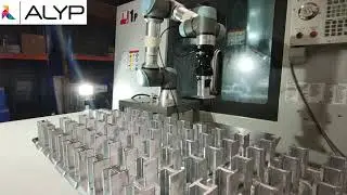 Línea mecanizado Pie 40mm - HAAS TM1P - Universal Robots - Fundición Aluminio