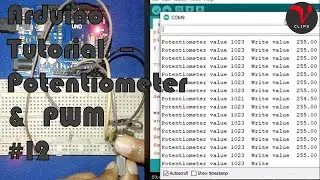 Arduino Tutorial  | Potentiometer and PWM #12  - V Clips