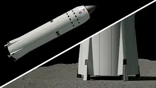 SpaceX's Lunar Lander (Starship SE) in 4K and Elon Musk's explanations on Moon Mission