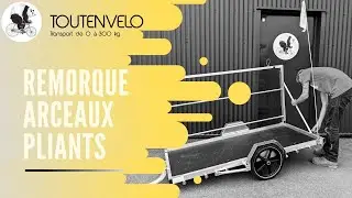 Remorque arceaux pliants