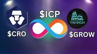 I'm Trading These 3 Crypto Altcoins Like This: $ICP $CRO $GROW
