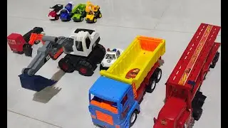 excavator and car play by #sokun vs father