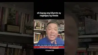 Samot-saring issue - P64/araw na food budget | human trafficker daw ako
