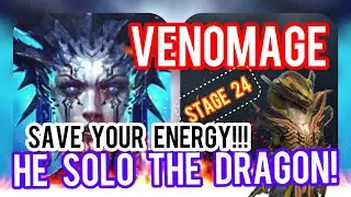 👑 Venomage 👑 Save your ENERGY ⚡️ ➡️ Level Food 🐓❗️Solo the Dragon Dungeon❗️RAID Shadow Legends